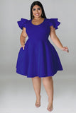 Chic Colorful Swing Dress