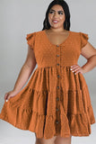 Chic Comfort Ice Silk Fluffy Dress