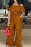 Chic Cape-Detail Jumpsuit