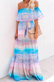 Chic Printed Wrap Dress with Skirt Flair
