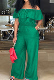 Chic Cape-Detail Jumpsuit