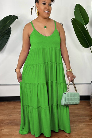 Vibrant Bohemian Sleeveless Halter Dress