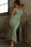 Halter Neck Splice Dress