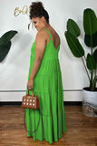 Vibrant Bohemian Sleeveless Halter Dress