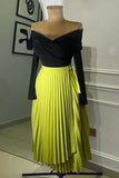Chic High Waist Lace-Up Asymmetrical Midi Skirt