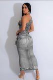 Chic 3D Printed Asymmetrical Shoulder Bag Hip Skirt for Trendsetting Women
