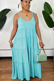 Vibrant Bohemian Sleeveless Halter Dress