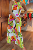 Off-The-Shoulder Print Slim-Fit Summer Sundress