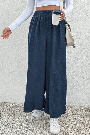 Chic Solid Color Wide-Leg Trousers for Effortless Style