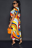 Chic Figure-Hugging Color Dress