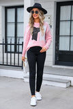 Chic Bow-Accented Color Block Sweater
