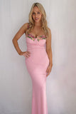 Girdle-Waist Long Skirt with Contoured Hips