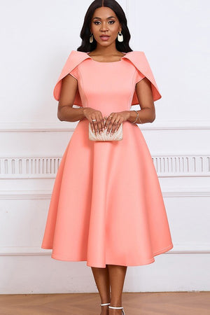 Cape-Style Swing Dress
