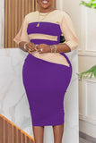 Chic Five-Quarter Sleeve Dress Available in Multiple Colors