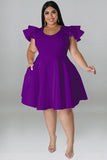 Chic Colorful Swing Dress