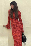 Seductive Sheer Elegance: Round Neck Long Sleeve Dress for Daring Style - Elevate Your Wardrobe Today!