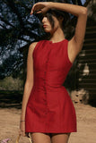 SLEEK SLEEVELESS MIDI SKIRT