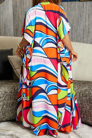 Chic Printed Cardigan and Slacks Set for Effortless Style