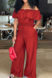 Chic Cape-Detail Jumpsuit