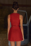 SLEEK SLEEVELESS MIDI SKIRT