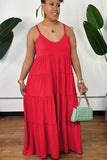Vibrant Bohemian Sleeveless Halter Dress