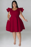 Chic Colorful Swing Dress