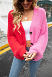 Chic V-Neck Lightweight Cardigan with Long Sleeves