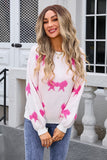 Elegant Bow Detail Crew Neck Sweater