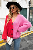 Chic V-Neck Lightweight Cardigan with Long Sleeves