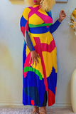 Chic Pleated Blouse and Half Skirt Coordinated Set