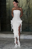 Enchanting Lace Split Dress for the Bold Woman