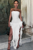 Enchanting Lace Split Dress for the Bold Woman