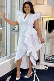 Chic Split Irregular Dress in Plus Size