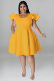 Chic Colorful Swing Dress