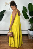 Vibrant Bohemian Sleeveless Halter Dress