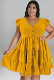 Chic Comfort Ice Silk Fluffy Dress