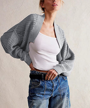Chic V-Neck Batwing Cardigan Sweater