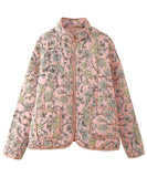 Relaxed Floral Pocketed Cardigan Coat Lightweight Chic