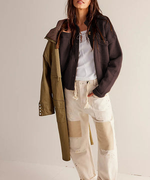 Elegant Stand Collar Solid Color Cardigan Sweater for Women