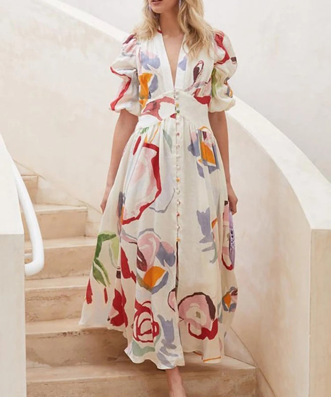 Vibrant Slim-Fit Printed Skirt With Full Swing And Four Sides
