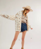 Relaxed Floral Print Cardigan For Women Long Sleeve