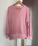 Striped V-Neck Loose Sports Shirt Hoodie For Women Relaxed Fit Moisture-Wicking Everyday