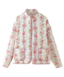 Relaxed Floral Pocketed Cardigan Coat Lightweight Chic
