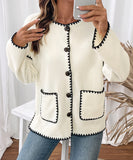 Casual Loose Coat Soft Warmth Relaxed Silhouette Ideal Everyday Layering For Cozy Workday And Weekend