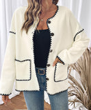 Casual Loose Coat Soft Warmth Relaxed Silhouette Ideal Everyday Layering For Cozy Workday And Weekend