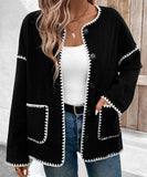 Casual Loose Coat Soft Warmth Relaxed Silhouette Ideal Everyday Layering For Cozy Workday And Weekend