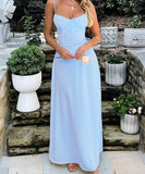 Elegant Halter A-Line Maxi Dress in Stylish Colors for You