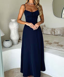 Elegant Halter A-Line Maxi Dress in Stylish Colors for You