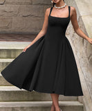 Elegant Strapless Dress in Navy Black and Wine for Events