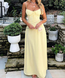 Elegant Halter A-Line Maxi Dress in Stylish Colors for You